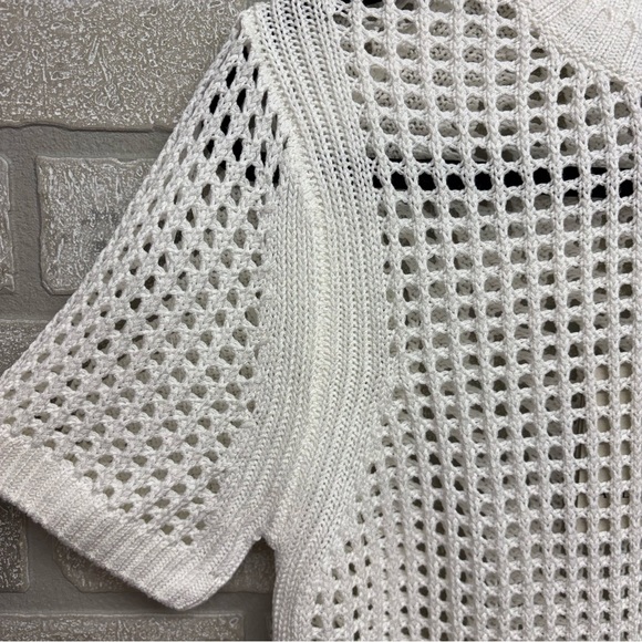 AllSaints Chalk White Paloma Tee Short Sleeve Top S - Picture 3 of 9